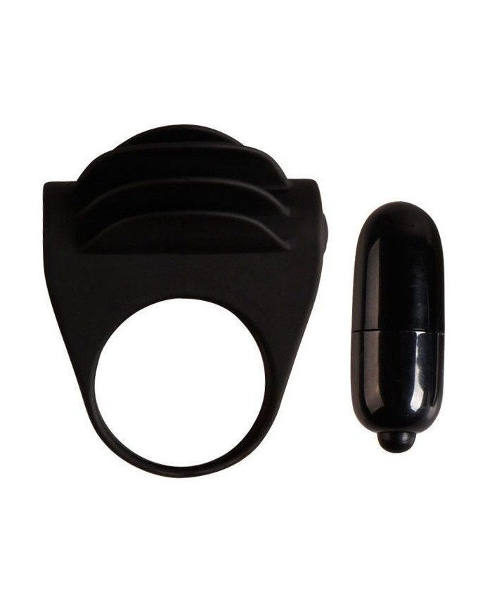 PRETTY LOVE - ANNEAU VIBRATEUR NOIR CHESTER