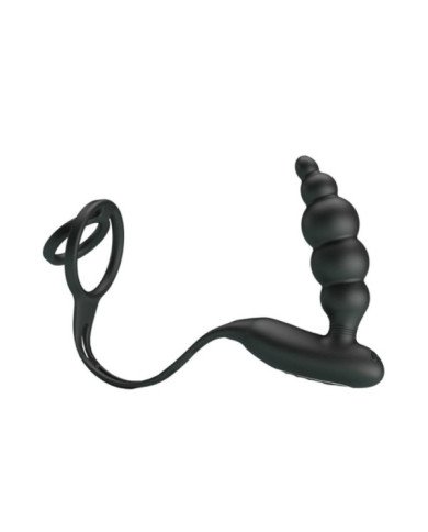 PRETTY LOVE - ANNEAUX PÉNIS AVEC PLUG VIBRATEUR
