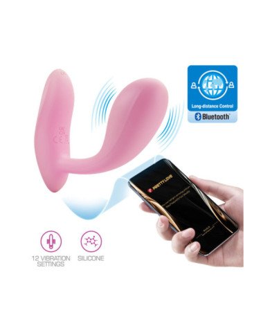 PRETTY LOVE - BAIRD APPLICATION G-SPOT 12 VIBRATIONS RECHARGEABLE ROSE
