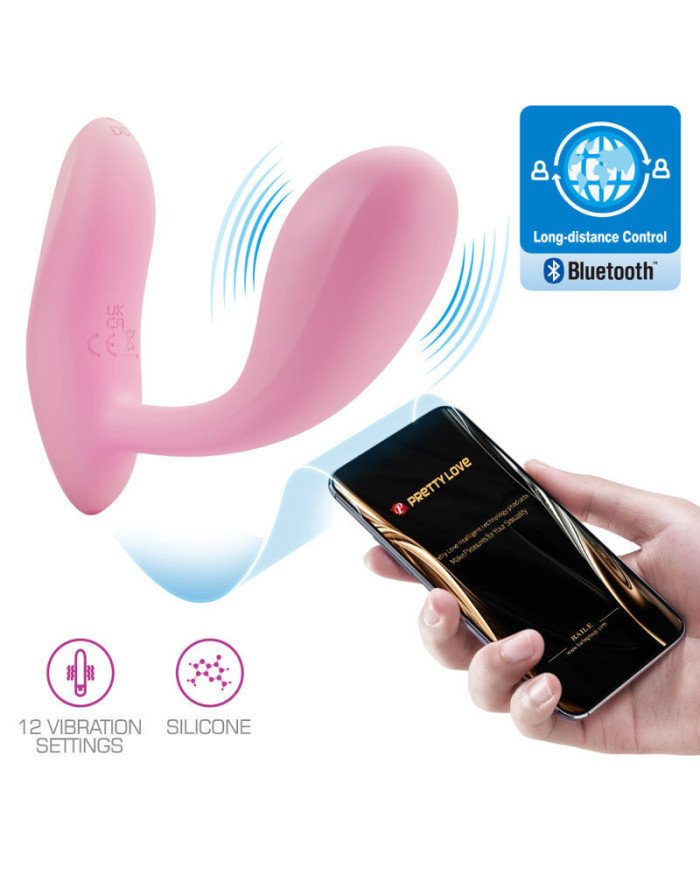 PRETTY LOVE - BAIRD APPLICATION G-SPOT 12 VIBRATIONS RECHARGEABLE ROSE