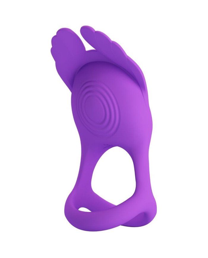 PRETTY LOVE - SILAS ANNEAU PÉNIS VIBRANT 7 VIBRATIONS SILICONE VIOLET