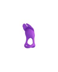 PRETTY LOVE - SILAS ANNEAU PÉNIS VIBRANT 7 VIBRATIONS SILICONE VIOLET