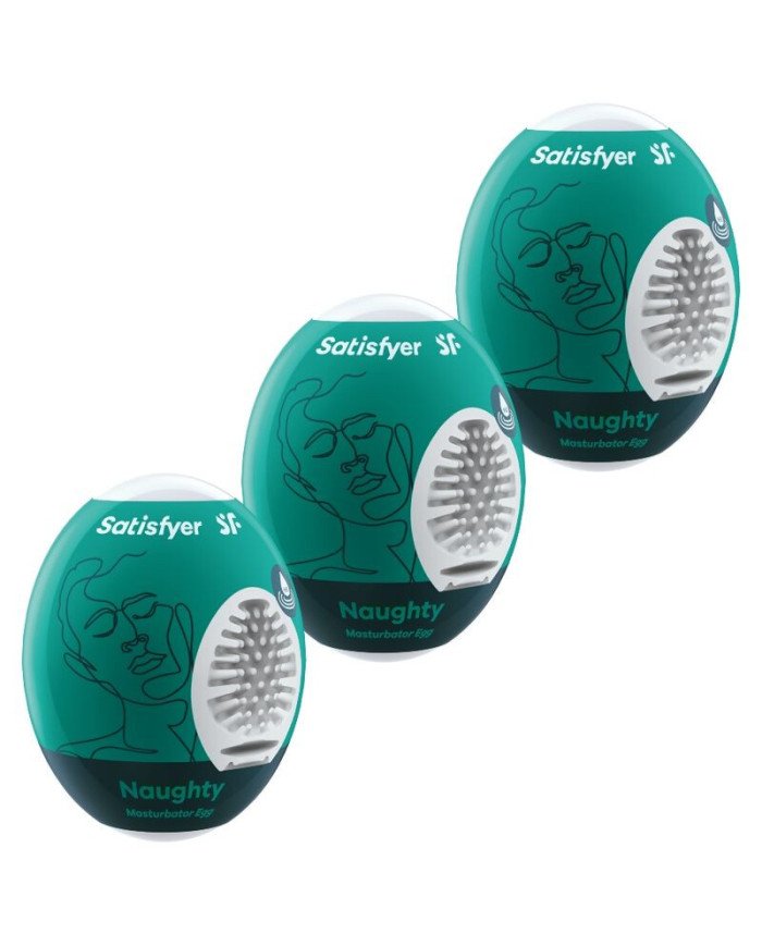 SATISFYER - 3 OEUFS MASTURBATEURS NAUGHTY