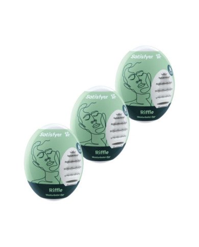 SATISFYER - 3 OEUFS MASTURBATEURS RIFFLE