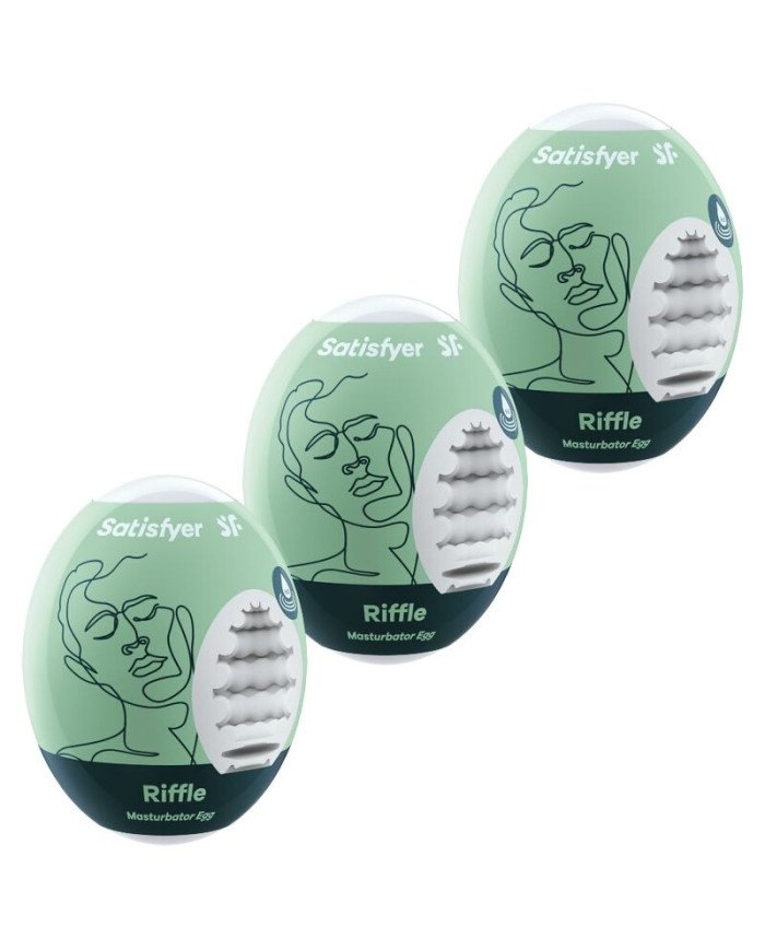 SATISFYER - 3 OEUFS MASTURBATEURS RIFFLE
