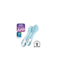 SATISFYER - AIR PUMP VIBRATOR 5+ APP GONFLABLE G-SPOT VIBRATOR BLEU