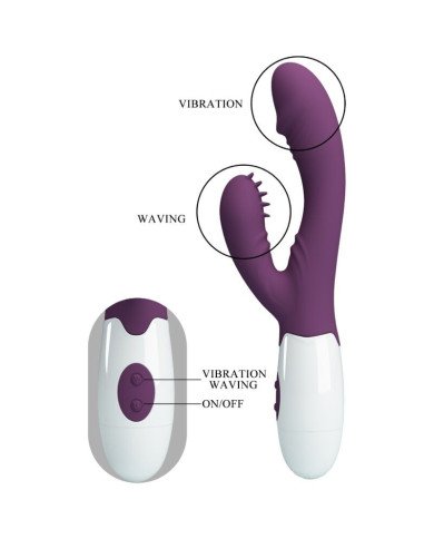 PRETTY LOVE - ANDRE VIBRATEUR RABBIT & STIMULATEUR DE POINT G VIOLET