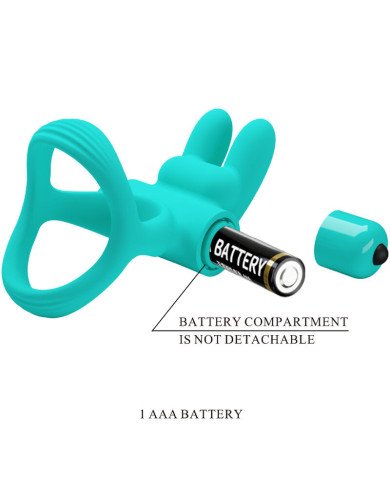 PRETTY LOVE - ANNEAU VIBRATEUR LAPIN VERT DANTE