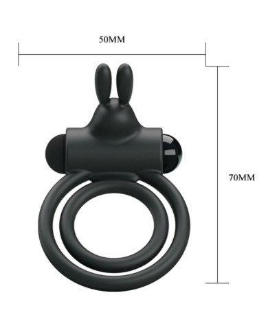 PRETTY LOVE - ANNEAU VIBRATEUR EN SILICONE OSMOND
