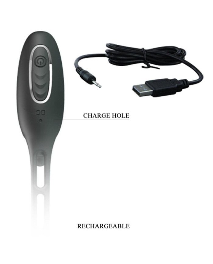 PRETTY LOVE - ANNEAUX PÉNIS AVEC PLUG VIBRATEUR