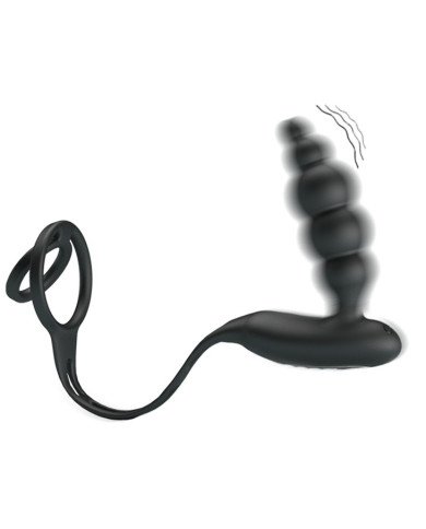 PRETTY LOVE - ANNEAUX PÉNIS AVEC PLUG VIBRATEUR