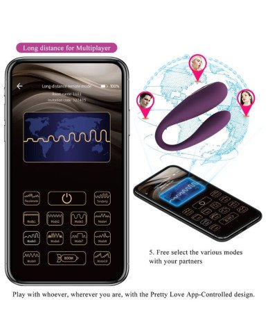 PRETTY LOVE - AUGUST VIBRATEUR DOUBLE PLAISIR GLOBAL DISTANCE