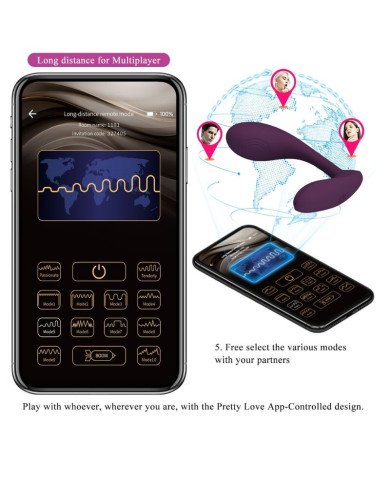 PRETTY LOVE - BAIRD APPLICATION LILA RECHARGEABLE G-SPOT 12 VIBRATIONS