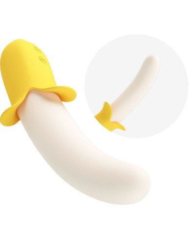 PRETTY LOVE - BANANA GEEK SUPER POWER 7 VIBRATIONS UP&DOWN SILICONE NOIR