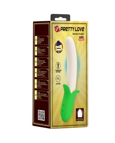 PRETTY LOVE - BANANA KNIGHT SUPER PUISSANCE 7 VIBRATIONS EN SILICONE