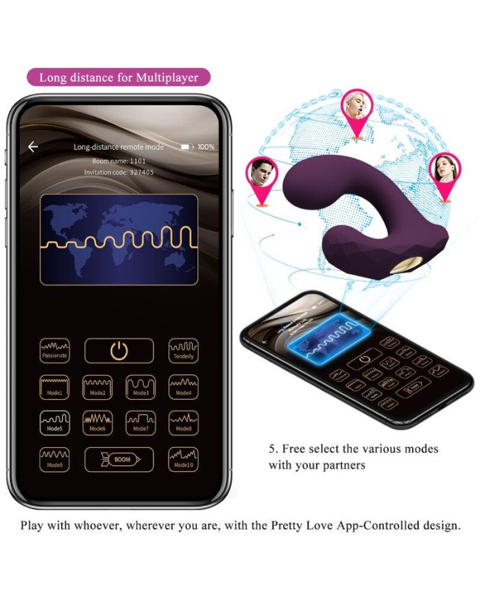 PRETTY LOVE - BILLY VIBRATION VIOLET APPLICATION OFFERTE