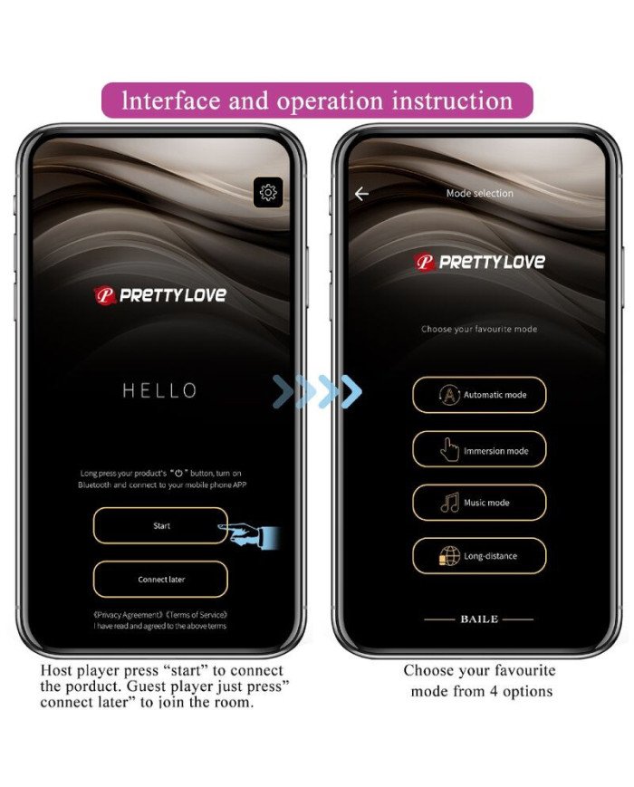 PRETTY LOVE - BILLY VIBRATION VIOLET APPLICATION OFFERTE