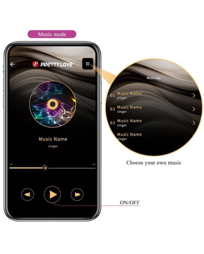 PRETTY LOVE - BILLY VIBRATION VIOLET APPLICATION OFFERTE