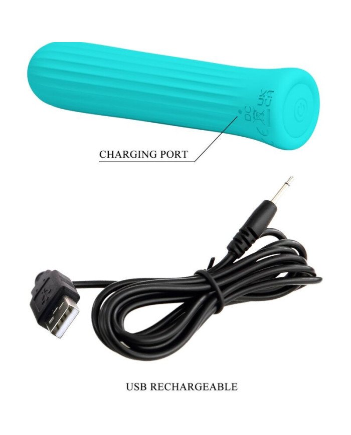 PRETTY LOVE - BLANCHE VIBRATEUR STIMULATEUR BLEU