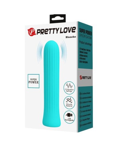 PRETTY LOVE - BLANCHE VIBRATEUR STIMULATEUR BLEU