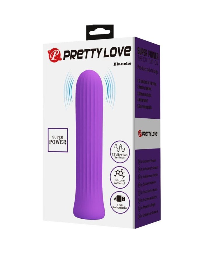 PRETTY LOVE - BLANCHE VIBRATEUR STIMULATEUR LILAS