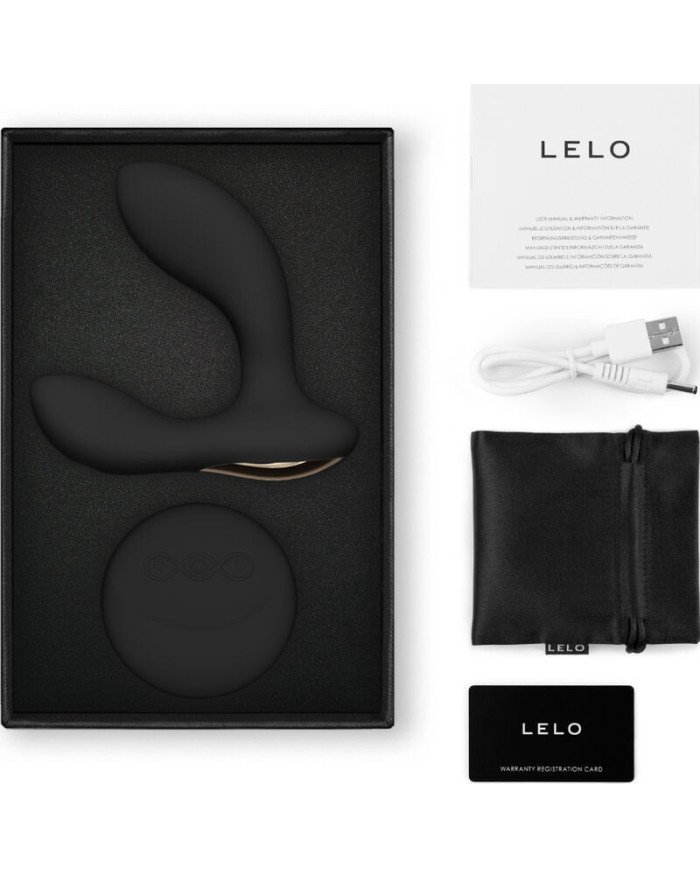 LELO - TÉLÉCOMMANDE DE MASSEUR DE PROSTATE HUGO 2 NOIR