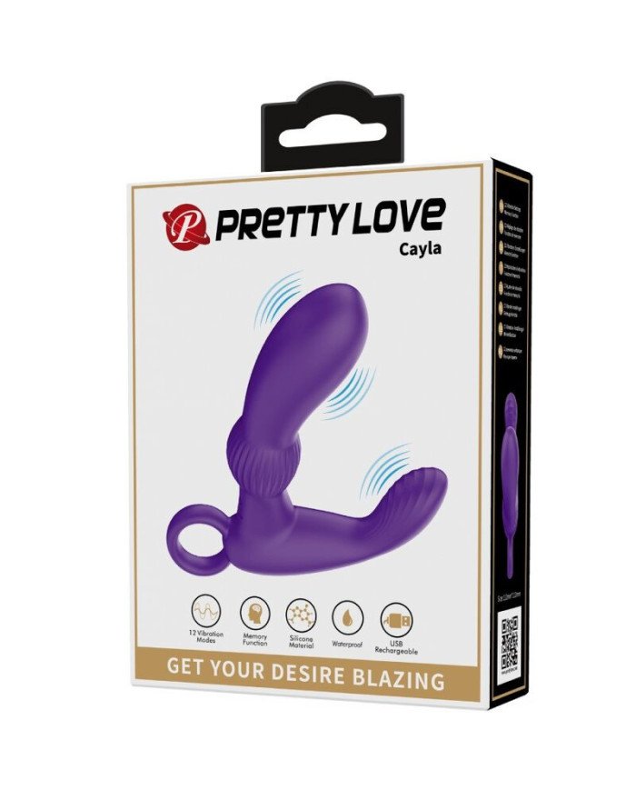 PRETTY LOVE - CAYLA VIBRATEUR MASSEUR ANAL LILA