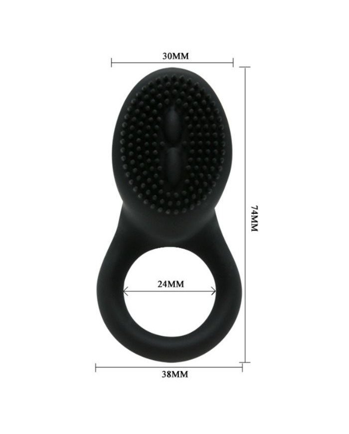 PRETTY LOVE - COBRA ANNEAU VIBRATEUR NOIR
