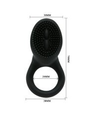 PRETTY LOVE - COBRA ANNEAU VIBRATEUR NOIR