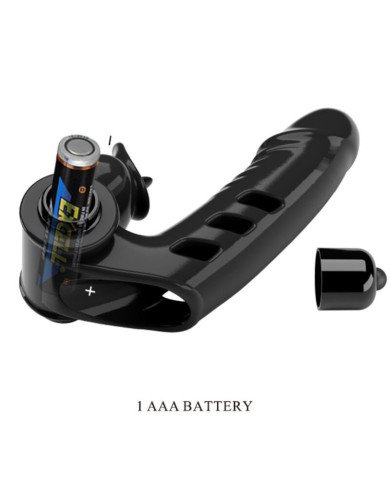 PRETTY LOVE - COUVERCLE DE DOIGT VIBRATEUR LAPIN NOIR VANCE