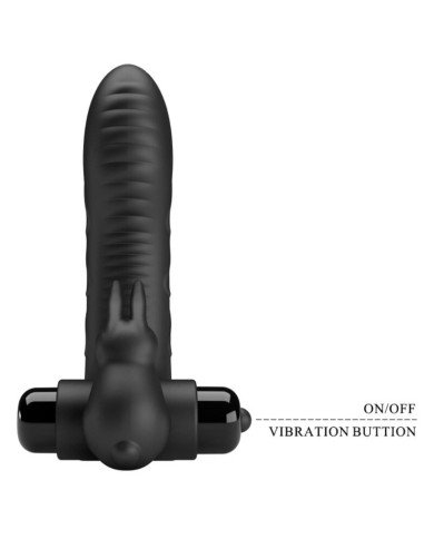 PRETTY LOVE - COUVERCLE DE DOIGT VIBRATEUR ORLANDO NOIR