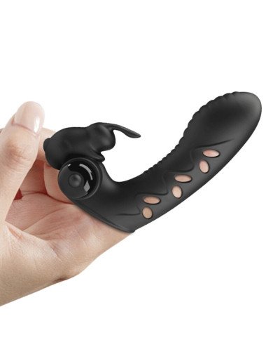 PRETTY LOVE - COUVERCLE DE DOIGT VIBRATEUR ORLANDO NOIR