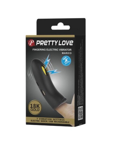 PRETTY LOVE - COUVRE-DOIGTS ÉLECTRO-STIMULATEUR MARICO NOIR