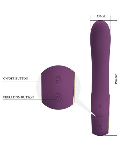 PRETTY LOVE - ETHAN VIBRATEUR RECHARGEABLE VIOLET
