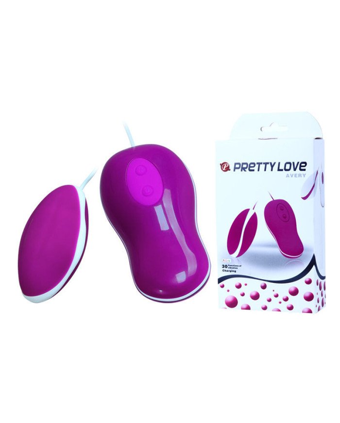 PRETTY LOVE - FLIRTATION OEUF VIBRANT AVEC TÉLÉCOMMANDE AVERY