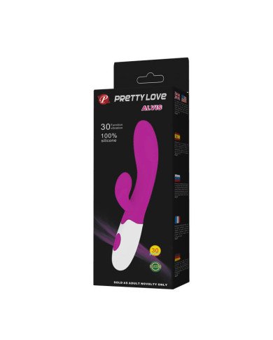 PRETTY LOVE - FLIRTATION VIBRATEUR ALVIS AVEC STIMULATEUR DE CLITORIS
