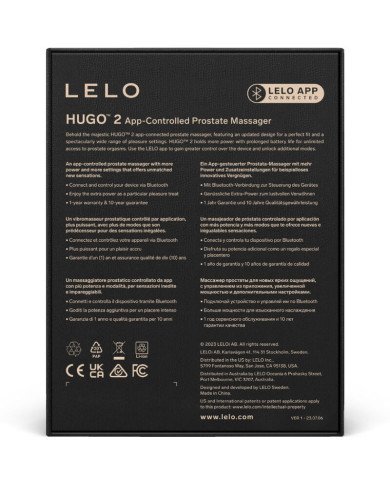 LELO - MASSEUR DE PROSTATE HUGO 2 NOIR
