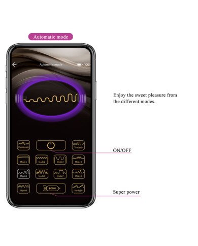 PRETTY LOVE - HECTOR ELECTROSHOCK VIBRATEUR PAR APP CONTROL VIOLET