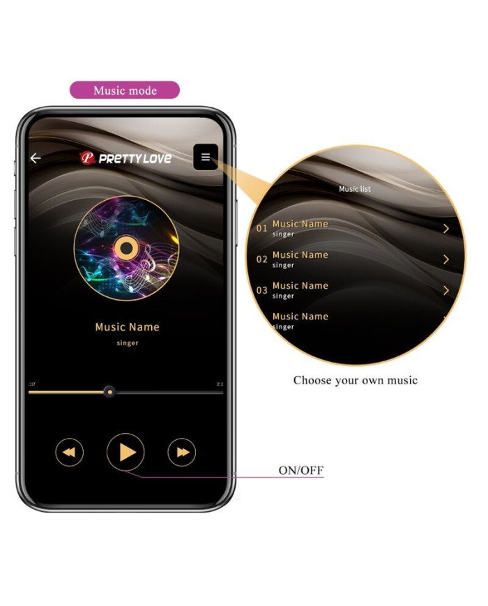 PRETTY LOVE - HECTOR ELECTROSHOCK VIBRATOR APPLICATION OFFERTE VIOLET