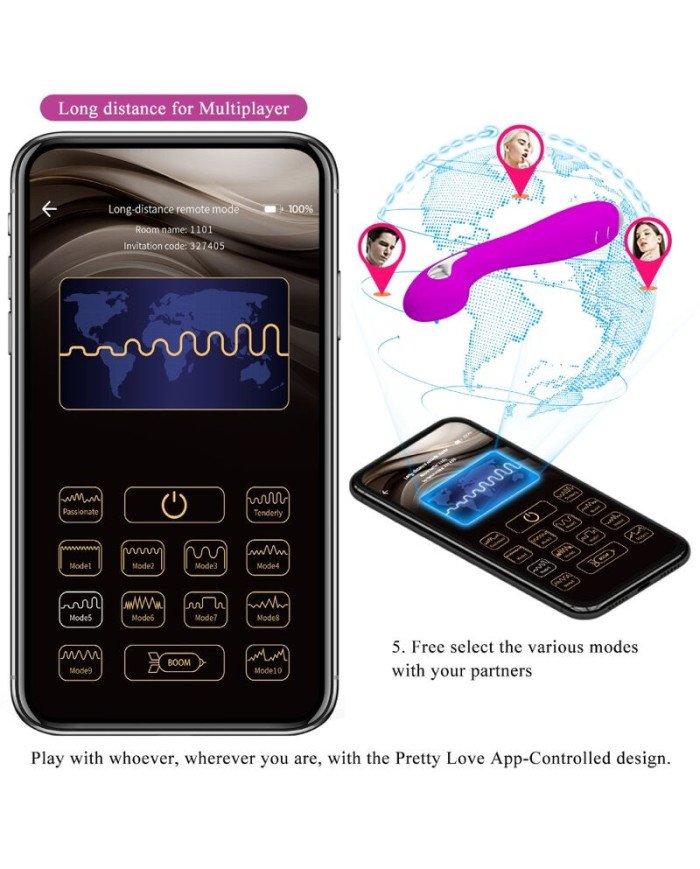 PRETTY LOVE - HECTOR ELECTROSHOCK VIBRATOR APPLICATION OFFERTE VIOLET