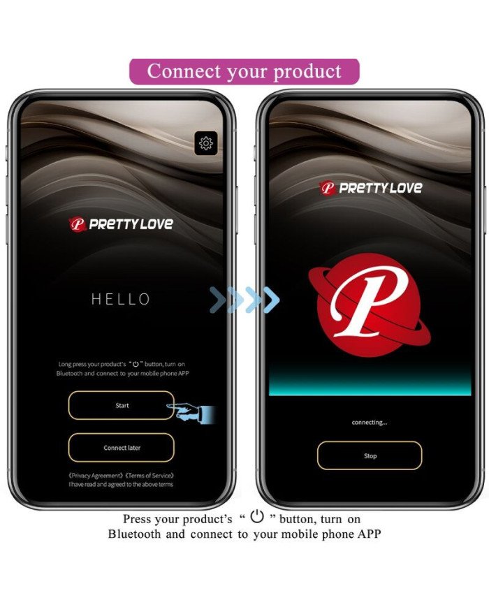 PRETTY LOVE - HECTOR ELECTROSHOCK VIBRATOR APPLICATION OFFERTE VIOLET