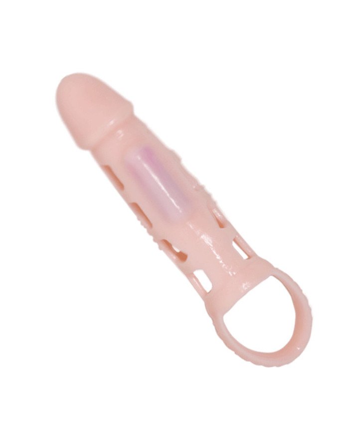 PRETTY LOVE - GAINE DE PÉNIS HARRISON AVEC VIBRATION ET SANGLE 13.5 CM