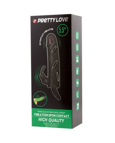 PRETTY LOVE - GAINE EN SILICONE AVEC VIBRATION 14 CM 2.0