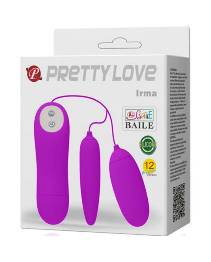 PRETTY LOVE - IRMA DOUBLE OEUF VIBRANT