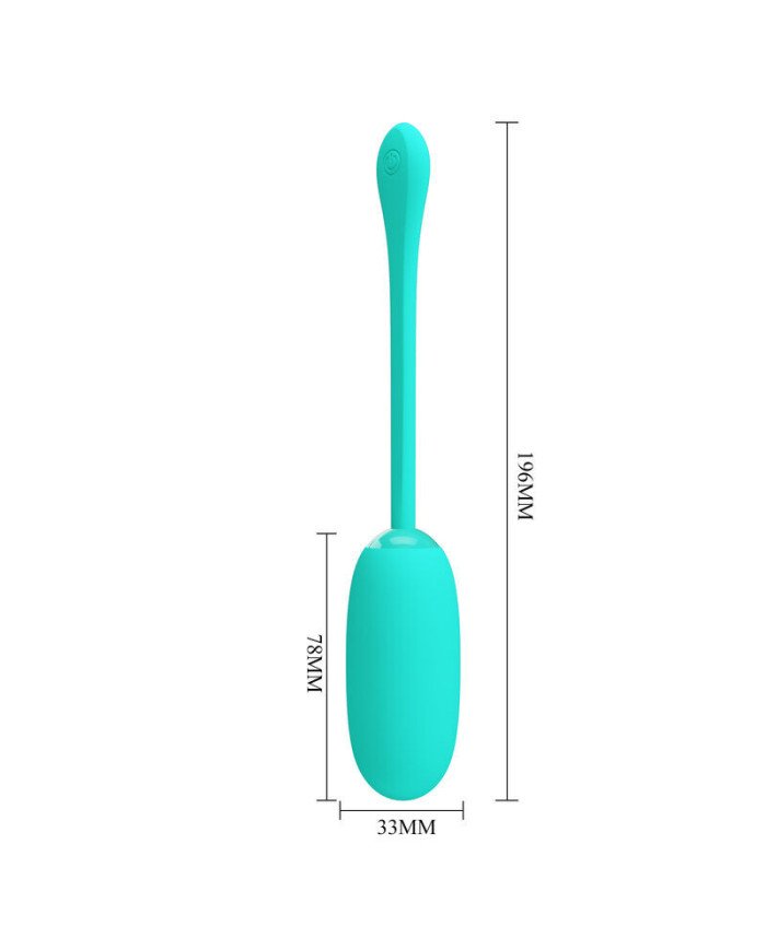 PRETTY LOVE - JULIUS OEUF VIBRANT IMPERMÉABLE-RECHARGEABLE AQUA VERT