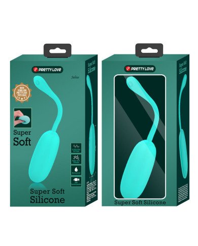 PRETTY LOVE - JULIUS OEUF VIBRANT IMPERMÉABLE-RECHARGEABLE AQUA VERT
