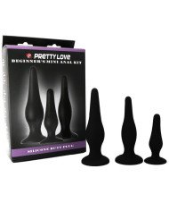 PRETTY LOVE - KIT D'INITIATION EN SILICONE POUR PLUGS ANAL