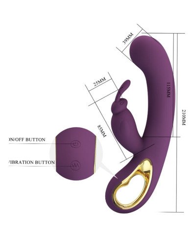 PRETTY LOVE - LIAM VIBRATEUR RABBIT VIOLET