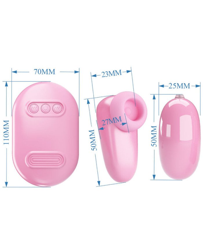 PRETTY LOVE - MAGIC BOX BALLE VIBRANTE & STIMULATEUR ROSE