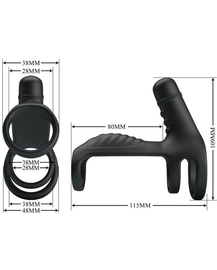 PRETTY LOVE - ANNEAU EN SILICONE SOUPLE ÉLASTIQUE